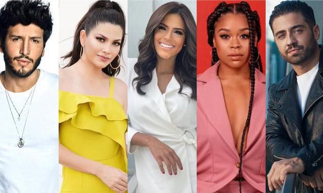 Premios Juventud Hosts: Sebastián Yatra, Ana Patricia Gámez, Francisca Lachapel, Julissa Calderón y Borja Voces