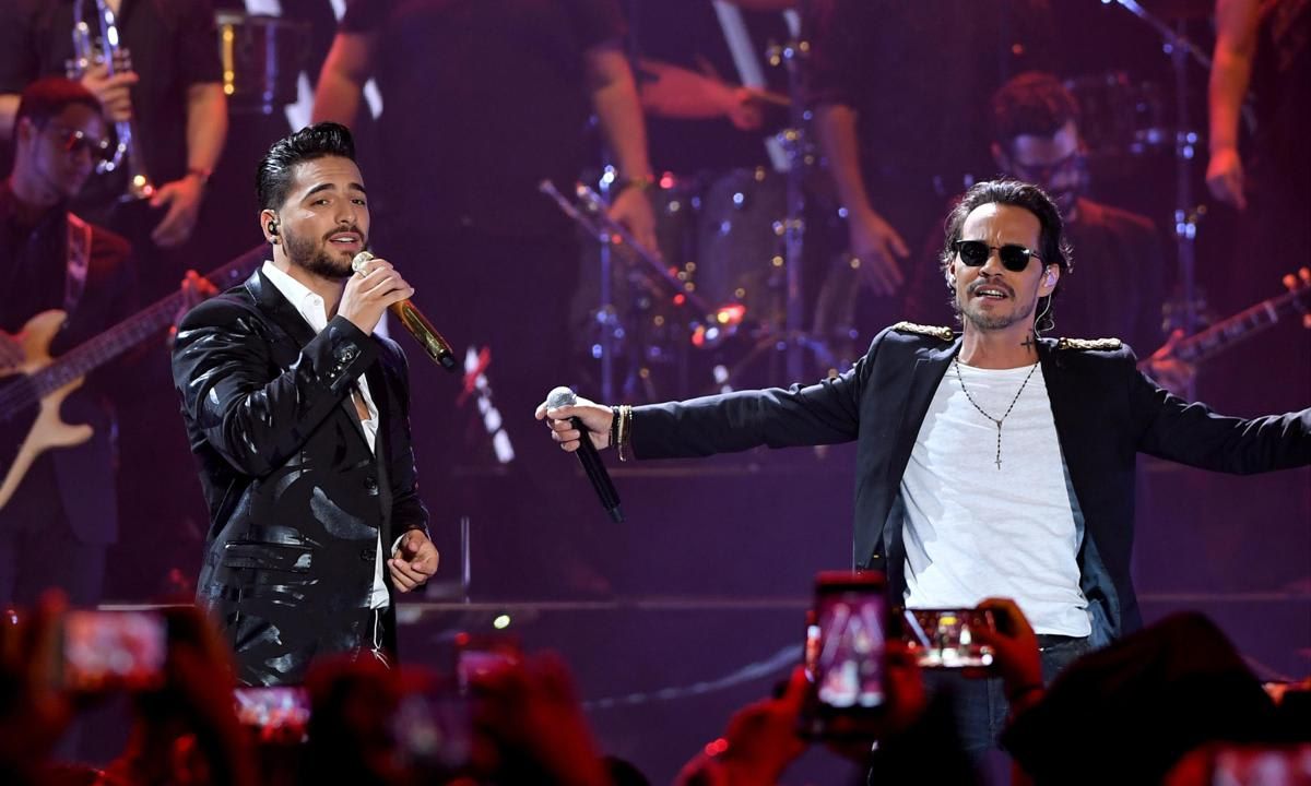 Marc Anthony and Maluma previously performed together at Univision's "Premios Juventud" 2017 