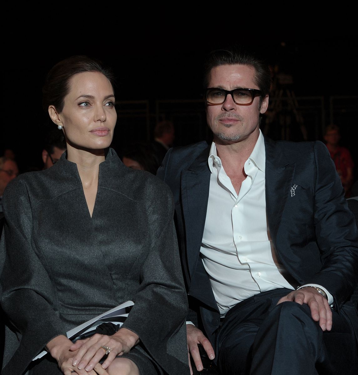 Brad Pitt y Angelina Jolie en 2-14