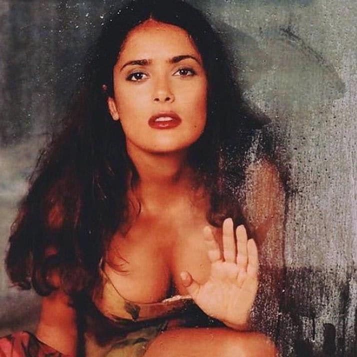 Salma Hayek post rainy day throwback picture