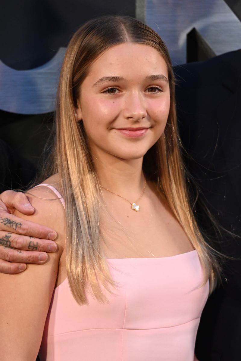 Harper Beckham attends the "Beckham" Premiere at The Curzon Mayfair on October 03, 2023 in London, England. 