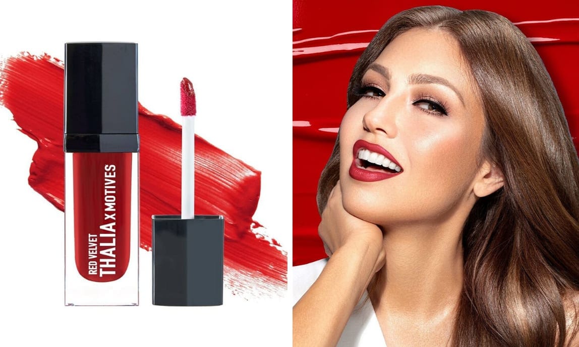 Thalia x Motives Red Velvet lipstick