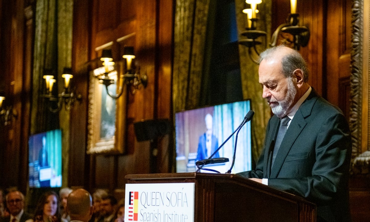 Queen Sofía of Spain presented Carmen Iglesias, José Andrés, and Carlos Slim the ‘Sophia Awards for Excellence’