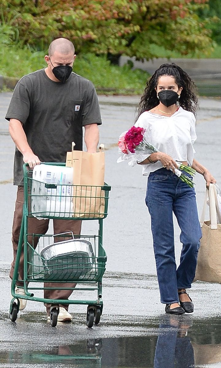 Zoe Kravitz and Channing Tatum shopping