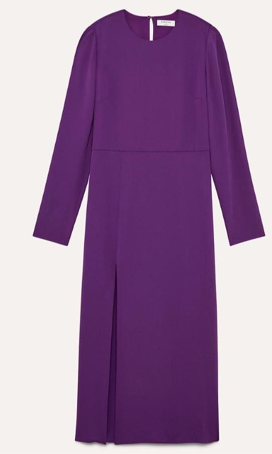 Meghan Markle Purple dress designer