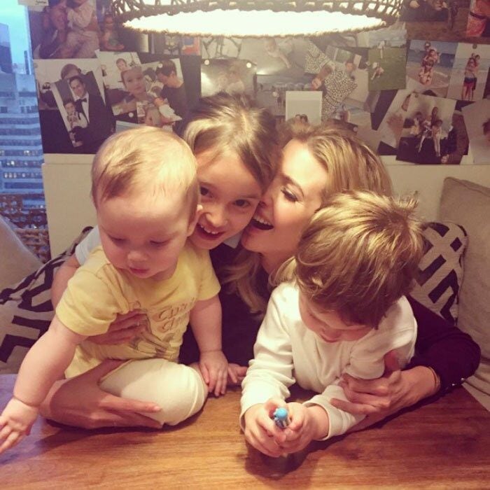 There's no place like home! After traveling for work, the doting mom-of-three reunited with her children for a tender family photo. Attached to the photo, Ivanka wrote, "Home Sweet Home! Nothing better than returning to these 3 little [monkey eomji]'s!
Photo: Instagram/@ivankatrump