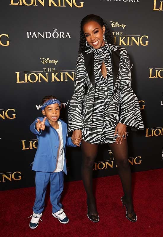 Kelly Rowland son Titan at Lion King