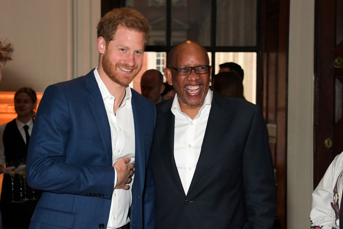 LONDON, ENGLAND - JUNE 11:   Prince Harry , The Duke of Sussex, and Prince Seeiso of Lesotho attend the Audi Sentebale Concert at Hampton Court Palace on June 11, 2019 in London, England.  (Photo by David M. Benett/Dave Benett/Getty Images for Audi)