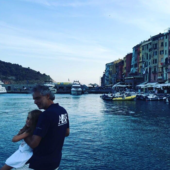 World-renowned tenor <b>Andrea Bocelli</b> held close to his daughter Virginia, while relaxing in a marina together.
<br>
Photo: Instagram/@andreabocelliofficial