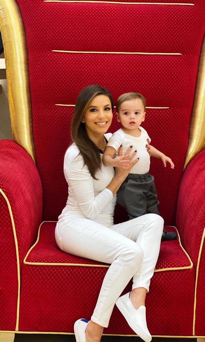 Eva Longoria and son Santi