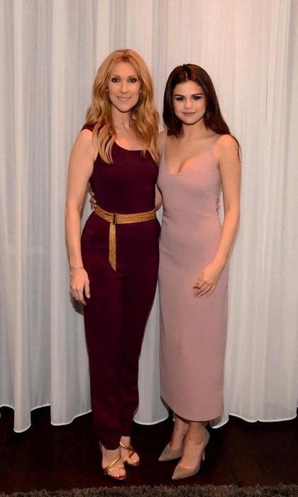 Selena Gomez met Celine Dion backstage at her Las Vegas show.
<br>
Photo: Caesars Entertainment