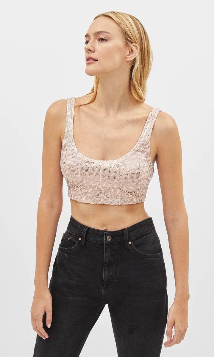 crop top rosa pastel