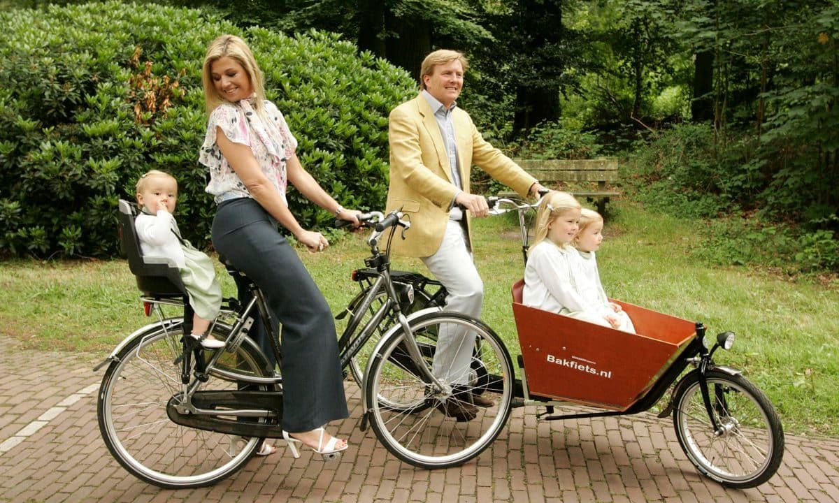 A family ride! Maxima and Willem-Alexander brought their daughters, Princesses Ariane, Catharina-Amalia and Alexia, along for a ride in 2008.