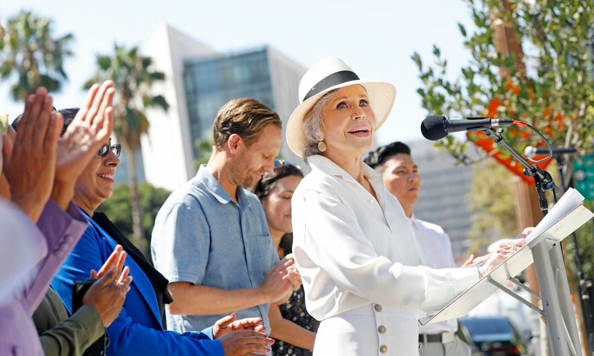 Climate crisis, Jane Fonda, Los Angeles candidates, endorsements, Jane Fonda Climate PAC.