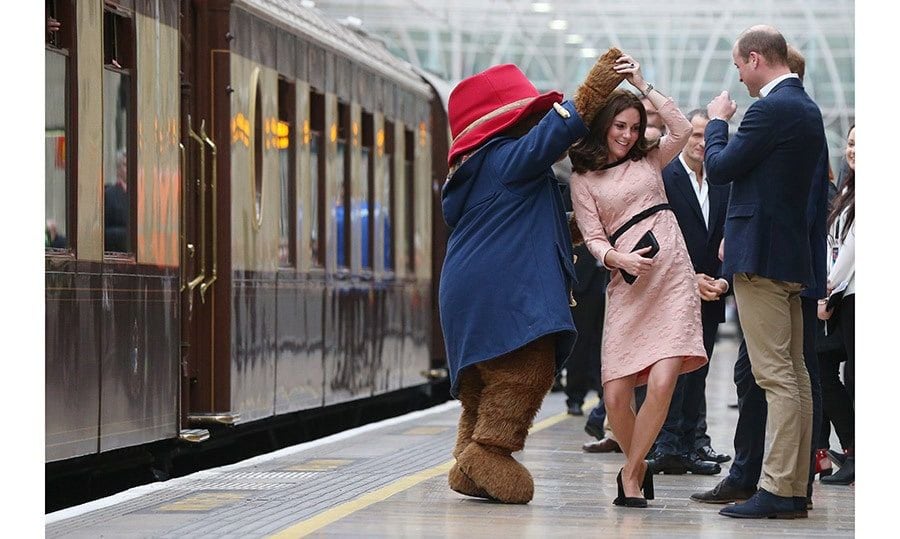 CAN I HAVE THIS DANCE?
Making her return to public life, Kate Middleton was in much better spirits following the extreme morning sickness she suffered from her initial stages of pregnancy. She stepped out with William to spend time with the cast of <i>Paddington 2</i>, including the famous lovable bear himself!
Photo: Getty Images