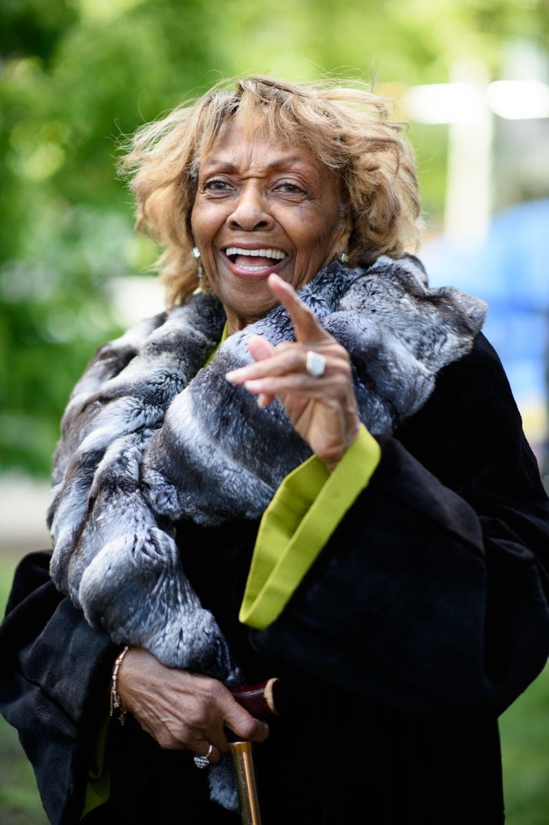 Cissy Houston poses backstage at the 2016 Newark Celebration 350 Founders Weekend Festival on May 15, 2016, in Newark, New Jersey.  (Photo by Dave Kotinsky/Getty Images)