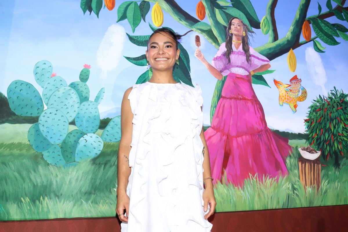 Mabel Cadena poses during the 'Magnum' Ice Cream presentation at Kaluz Museum on June 21, 2024, in Mexico City, Mexico. (Photo by Adrian Monroy/Medios y Media/Getty Images)