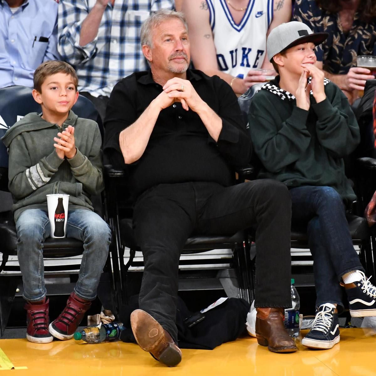 Celebrities At The Los Angeles Lakers Game