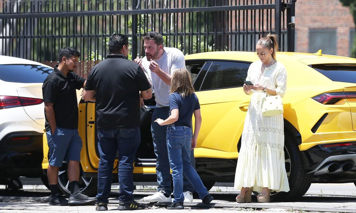 Ben Affleck and Jennifer Lopez are spotted at an exotic car dealership