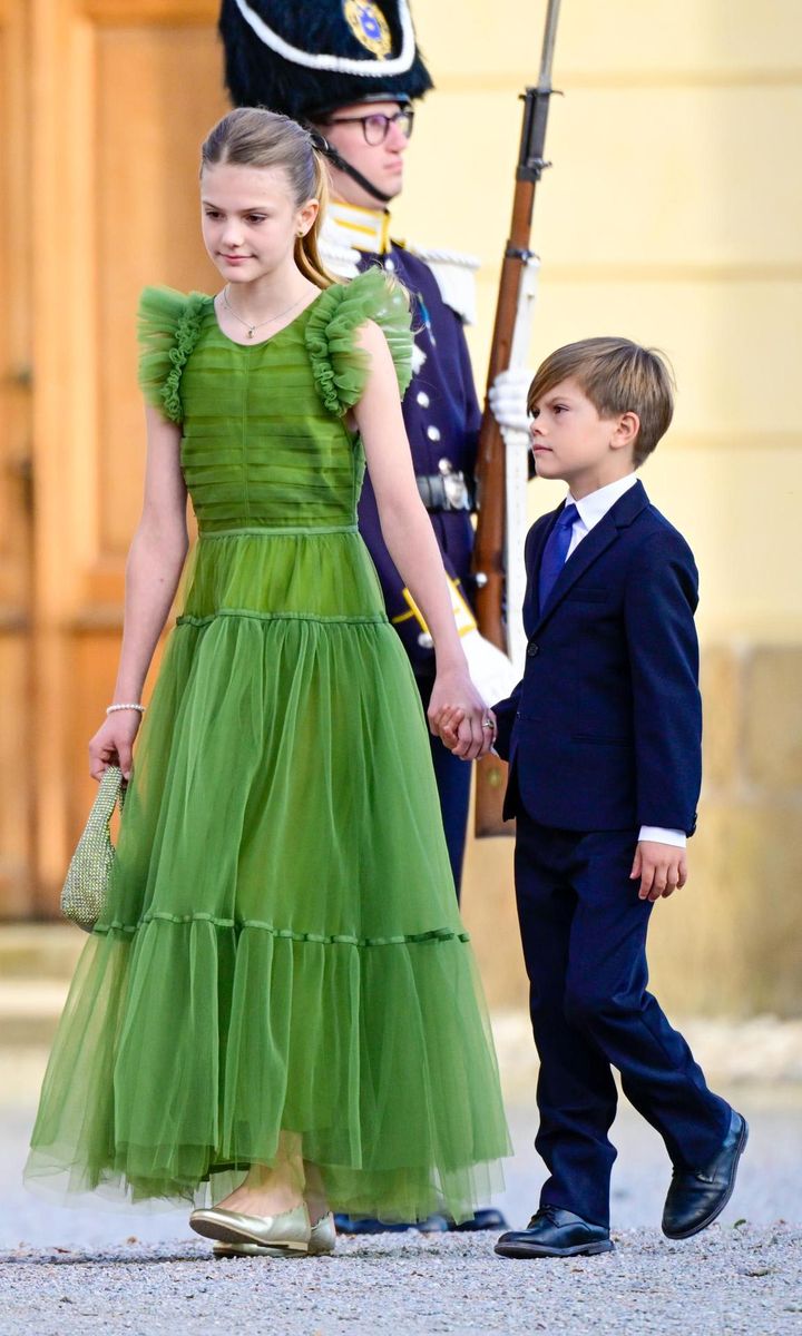 Princess Estelle wore a stunning green dress to a celebration for her grandfather's Golden Jubilee