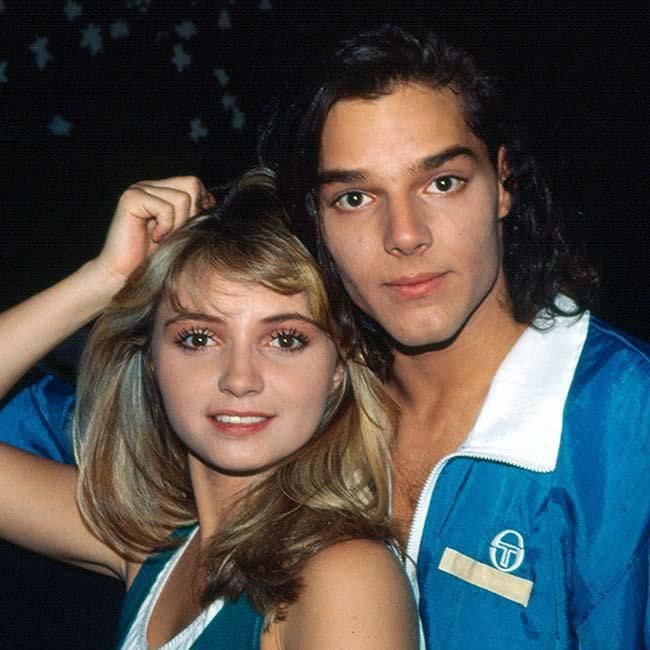 Ricky Martin and Angelica Rivera in 1991