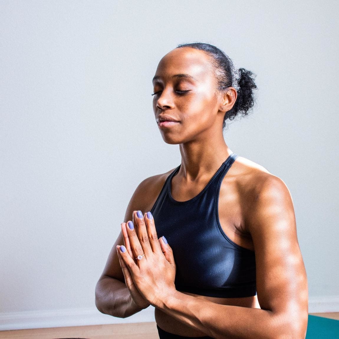 Woman meditating