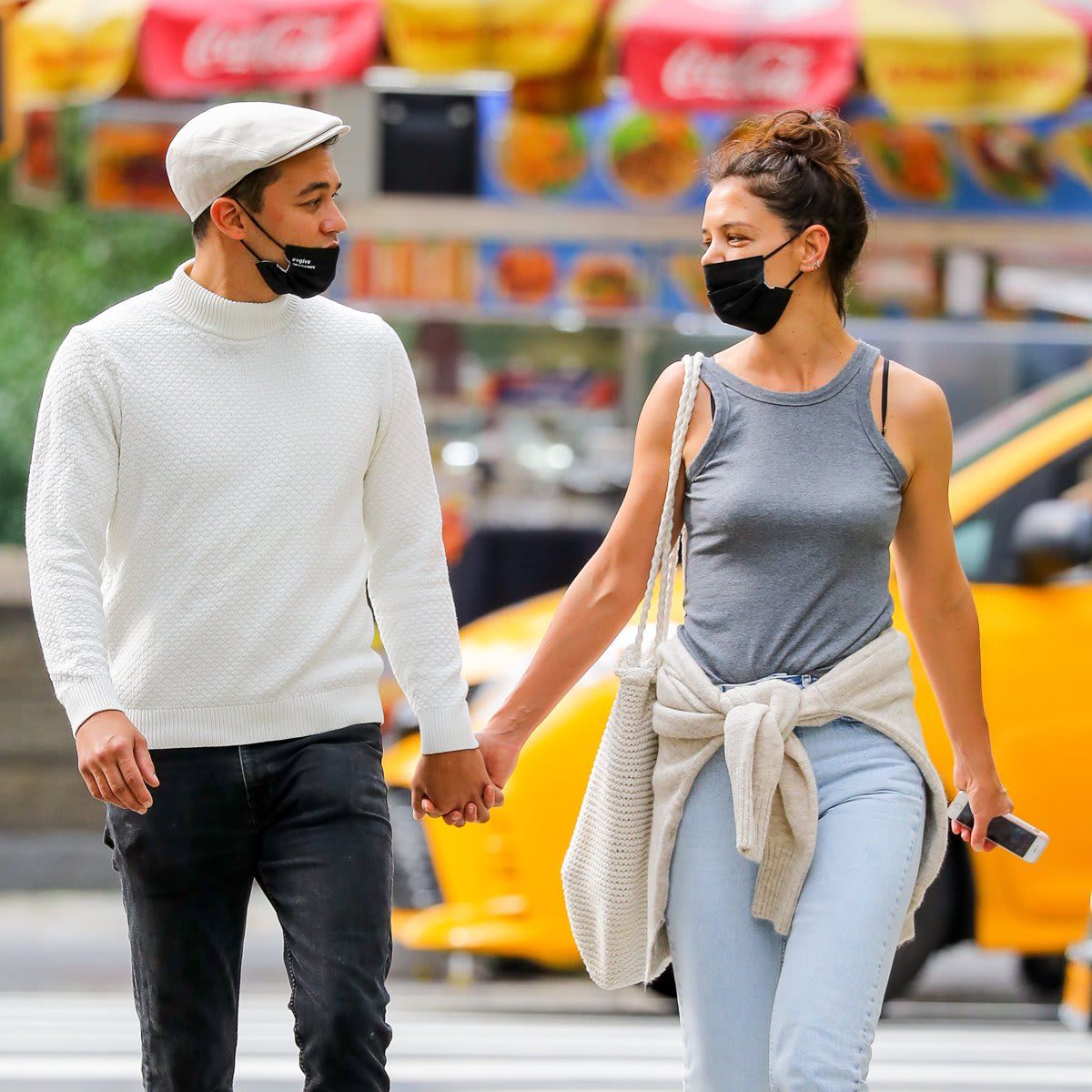 Katie Holmes and her new boyfriend Emilio Vitolo Jr at Central Park