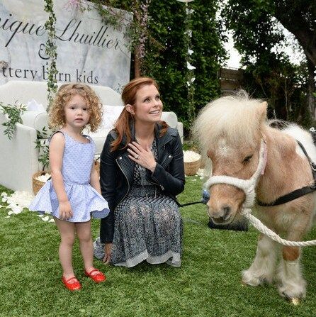 March 5: Joanna Garcia Swisher and her adorable daughter Emerson checked out the mini pony at the Monique Lhuillier for Pottery Barn Kids Collection launch at Hollywood's Lombardi House.
<br>
Photo: Michael Simon/StarTraksPhoto.com