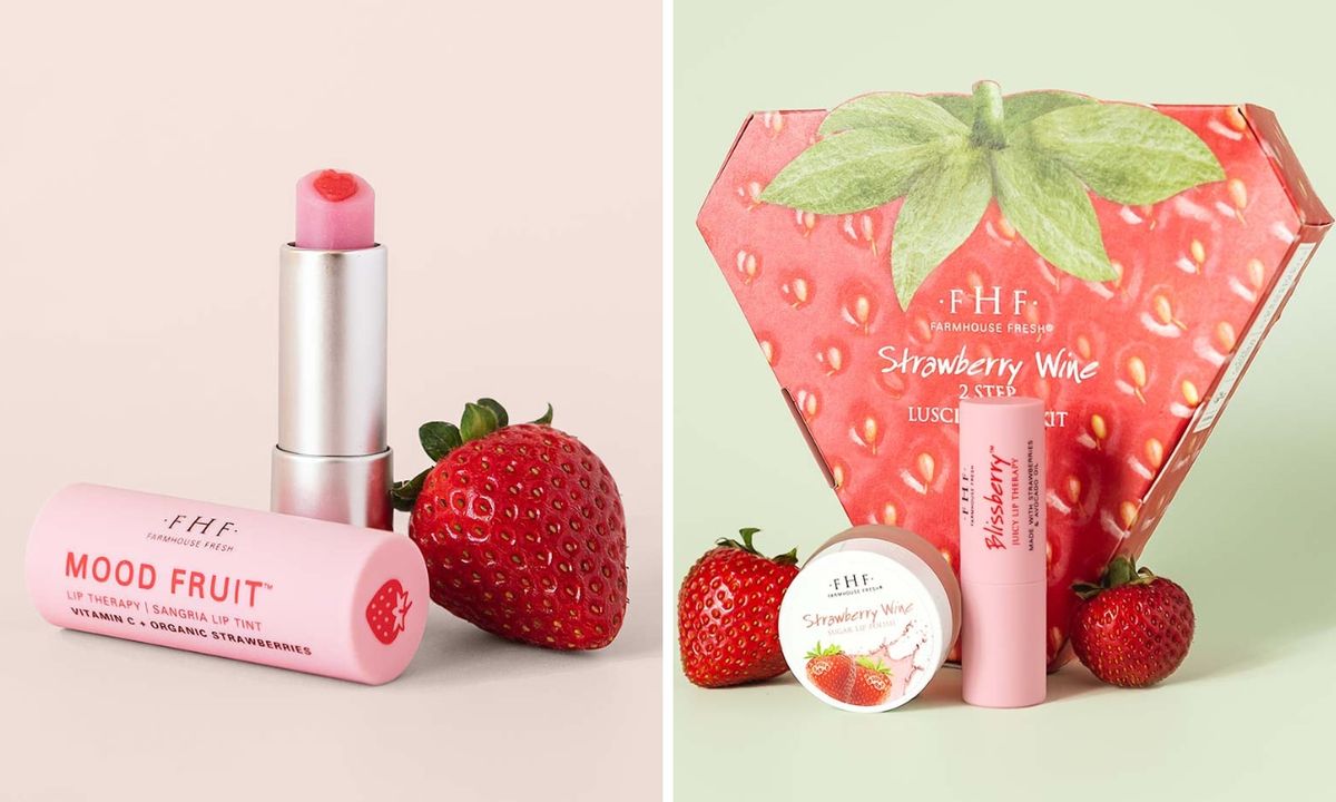 FarmHouse Fresh Strawberry Wine Luscious Lip Kit