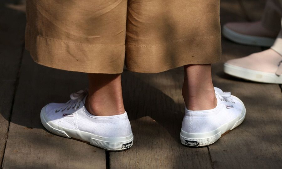 Kate middleton white sneakers on sale