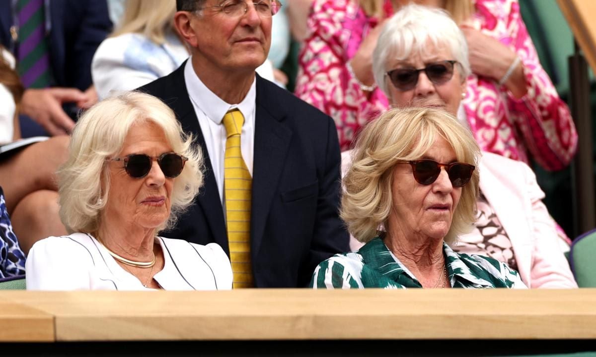 Queen Camilla and her sister Annabel sat together in the Royal Box on July 12