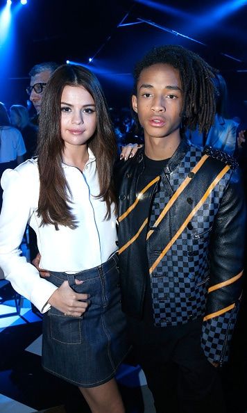 Selena Gomez and Jaden Smith sat front row at Louis Vuitton.
<br>
Photo: Getty Images