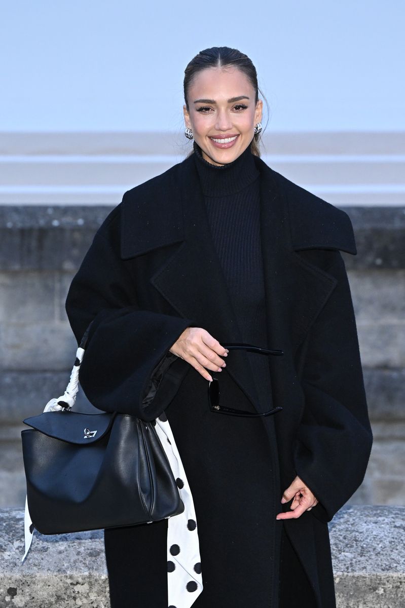 Jessica Alba attends the Balenciaga Womenswear Fall/Winter 2025-2026 show 