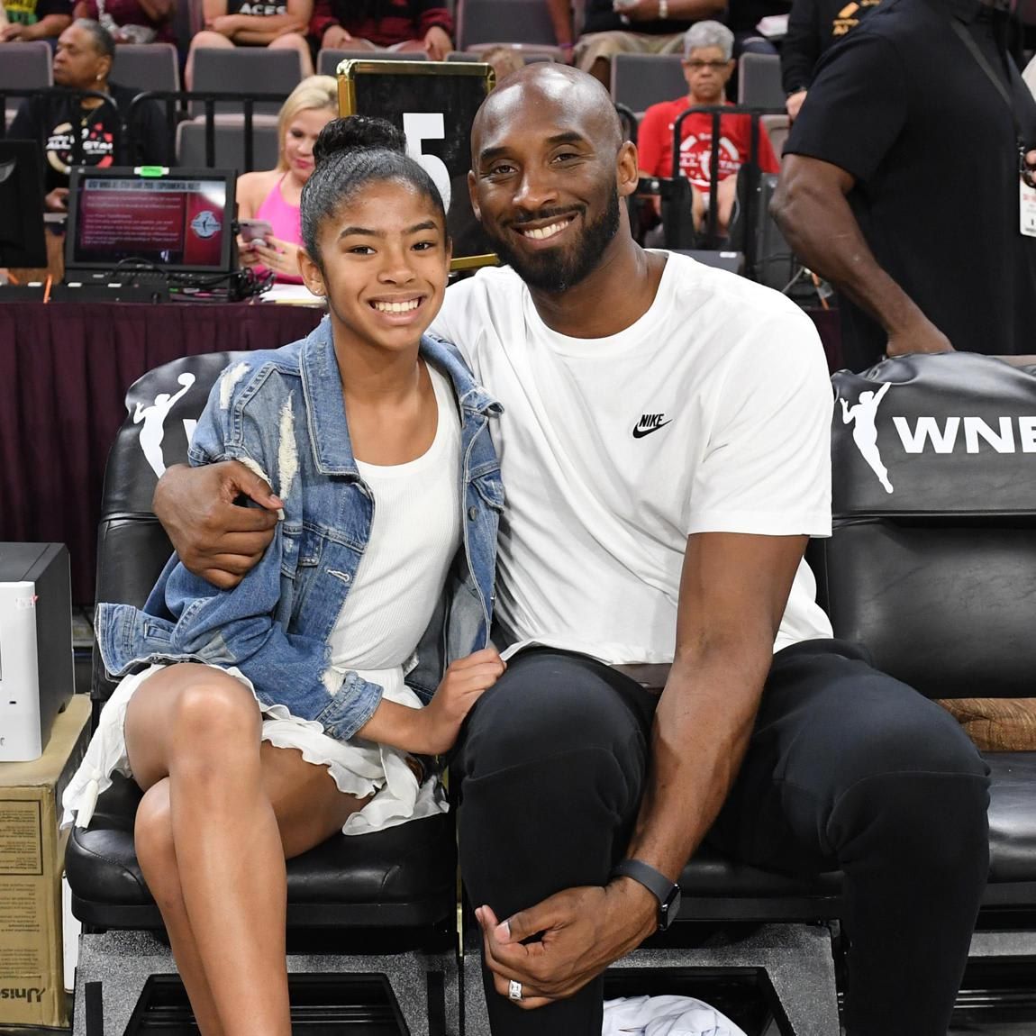 Gianna Bryant and her father, former NBA player Kobe Bryant