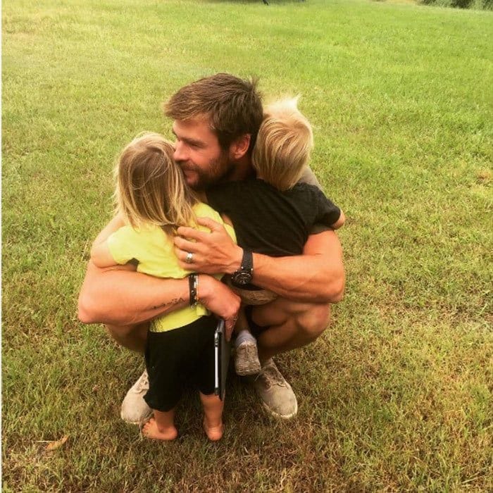 Cuddle time! Celebrating twins Tristan and Sasha's second birthday, Elsa uploaded this adorable picture of the little ones enjoying a hug with their daddy.
<br>Photo: Instagram/@elsapatakyconfidential