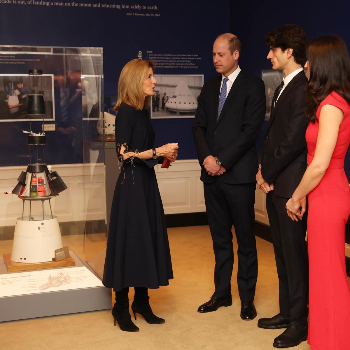 Prince William was given a tour of the museum.