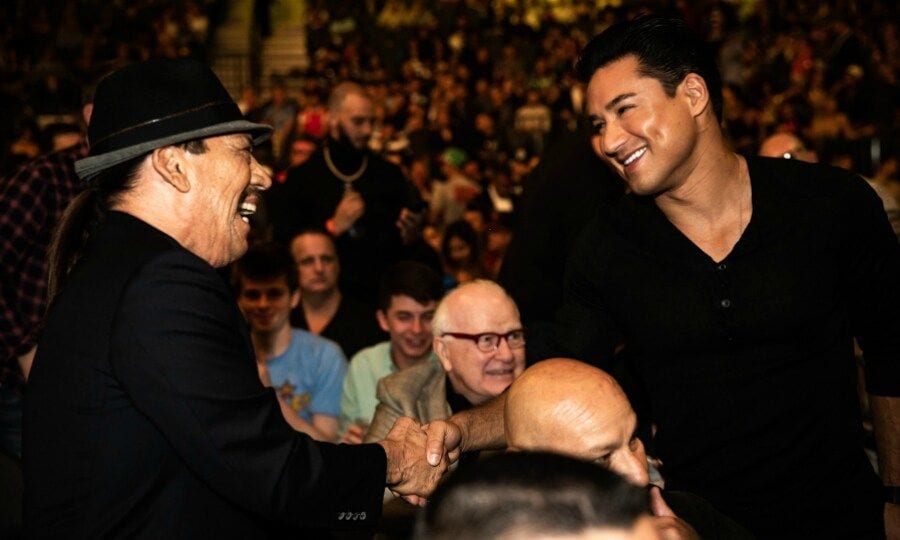 Mario Lopez and Danny Trejo