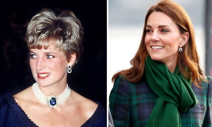 Kate Middleton, Princess Diana's earrings