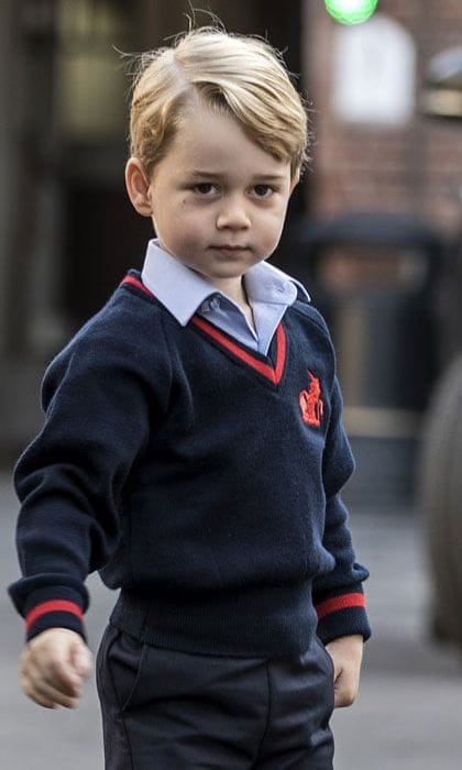 Prince George helps with groceries 