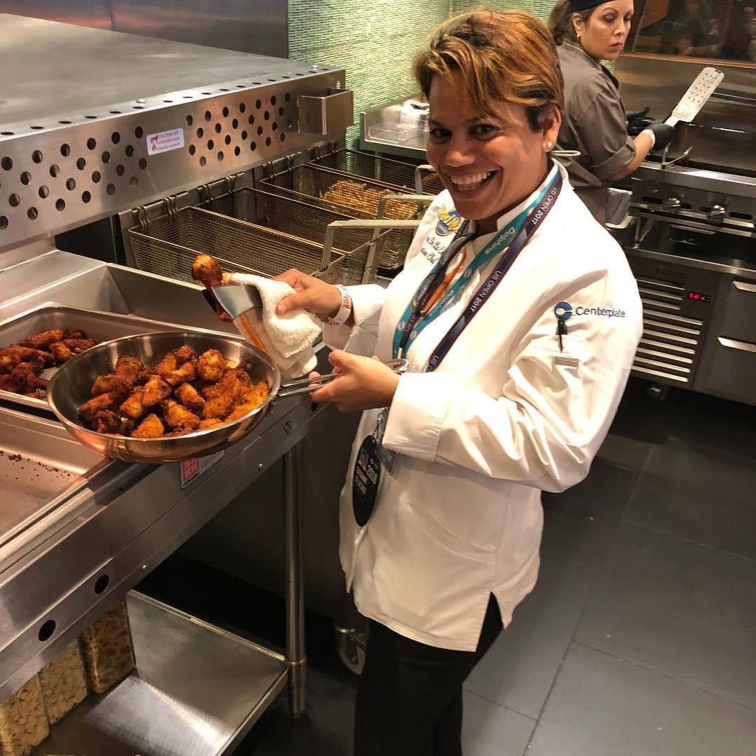 Chef Dayanny de la Cruz the executive chef of the Hard Rock Stadium