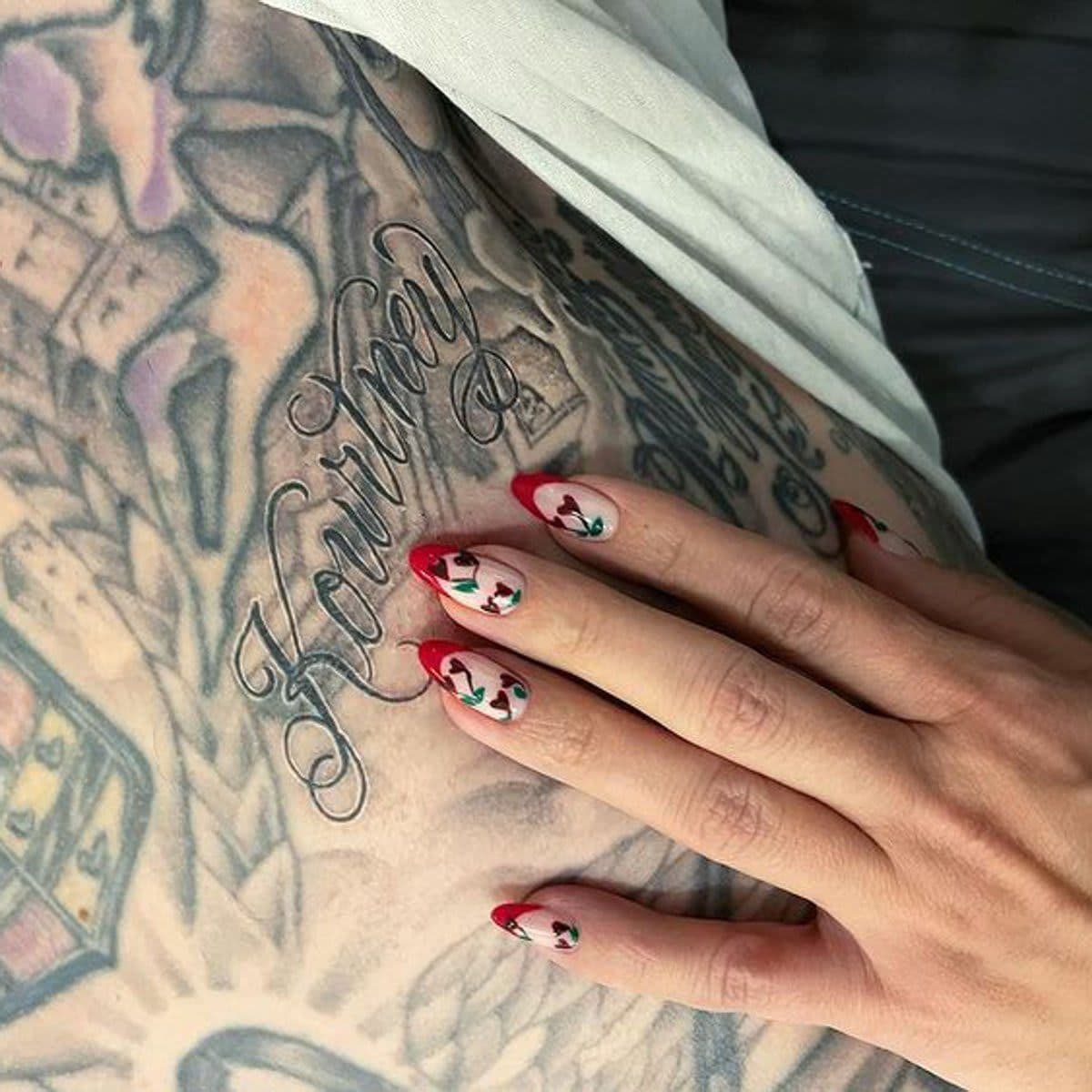 Travis Barker's "Kourtney" Tattoo