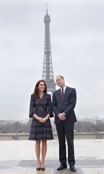 <B>MARCH</B>
BONJOUR, PARIS!
The Duke and Duchess of Cambridge made an official trip to the City of Light to strengthen relations between the U.K. and France. Coincidentally, it coincided with the 20th anniversary of the death of Diana, Princess of Wales in car accident in Paris.
Photo: Getty Images
