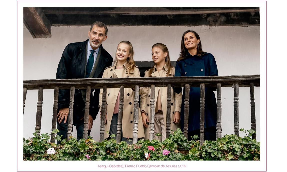 The Spanish royals released their annual Christmas card in December