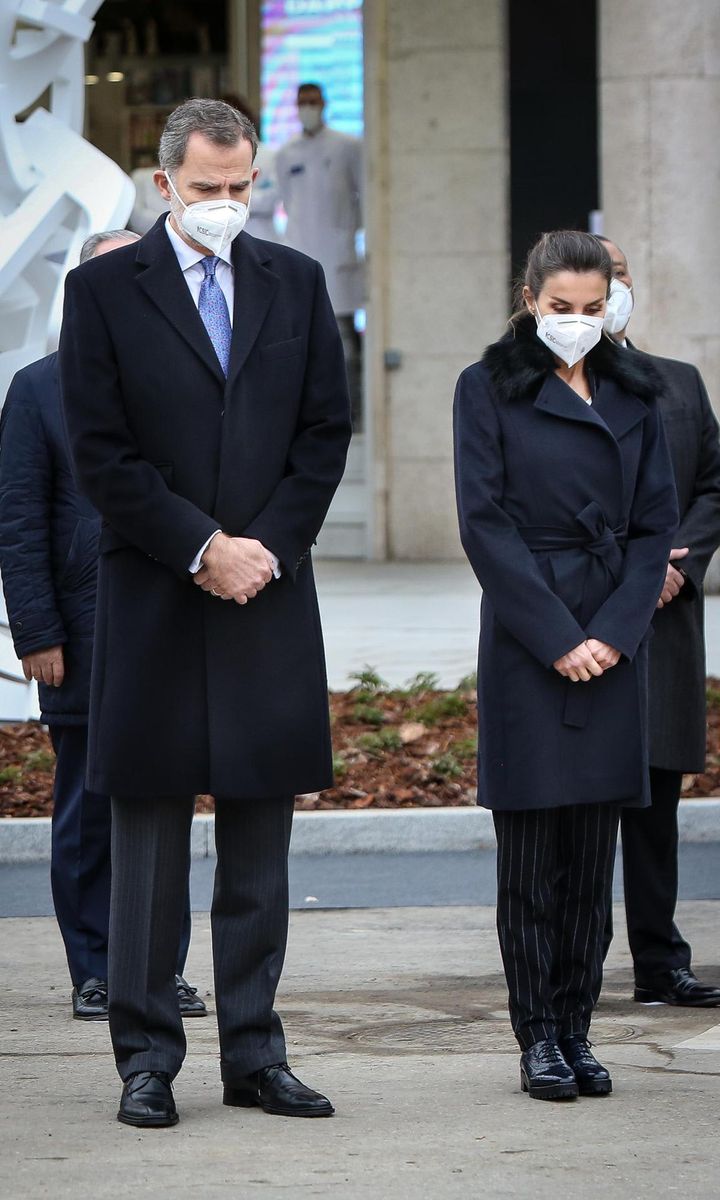 The royal couple attended the inauguration of the monument in Madrid on Dec. 18