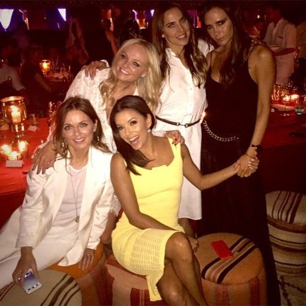 Eva Longoria with Spice Girls Victoria, Mel C, Emma Bunton and Geri Halliwell
Photo: Instagram