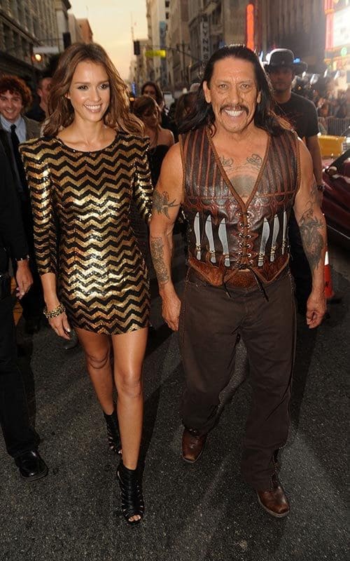 Danny Trejo and Jessica Alba in Machete