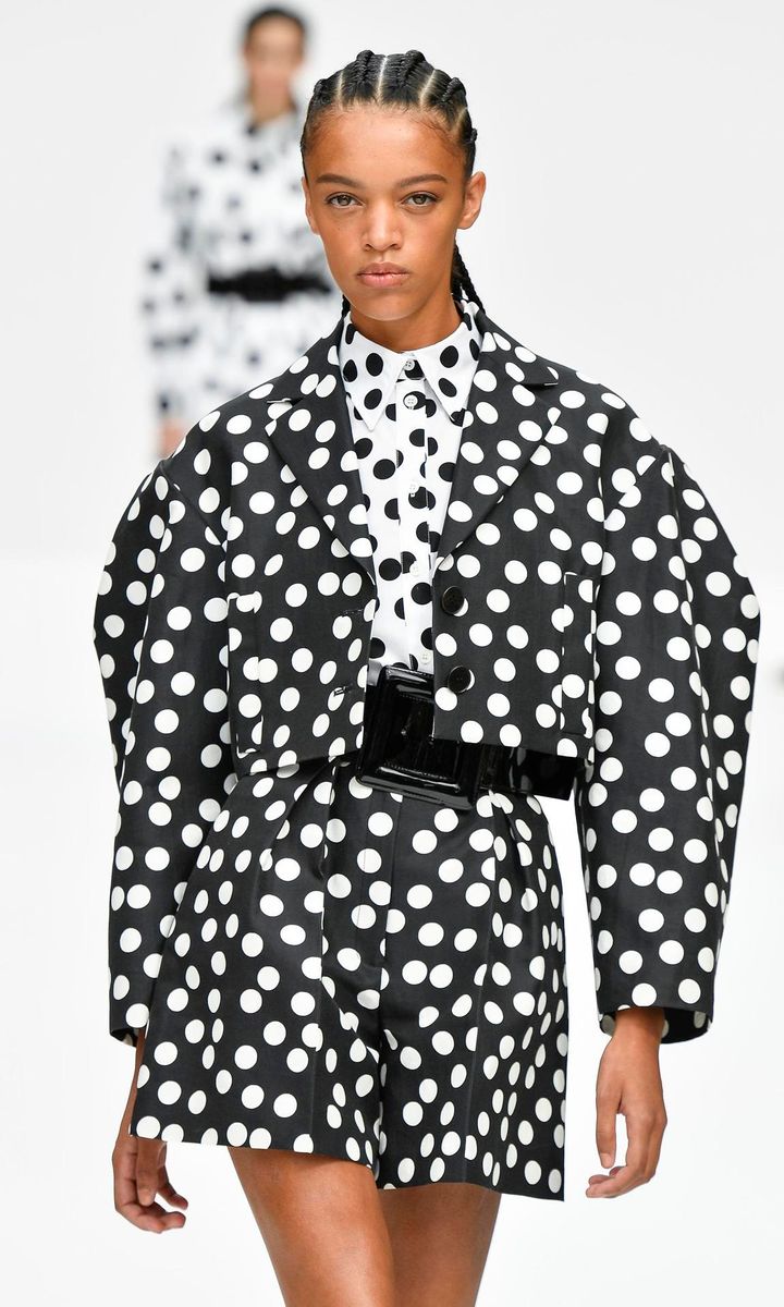 Shorts and jacket outfit from the Carolina Herrera spring-summer 2020 collection