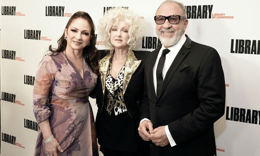 Gloria, Emilio Estefan and Cyndi Lauper