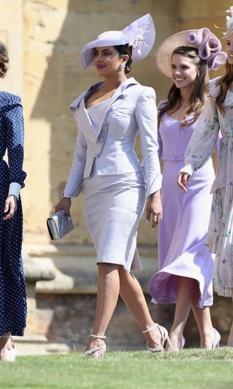 She went with a Vivienne Westwood suit for the royal wedding