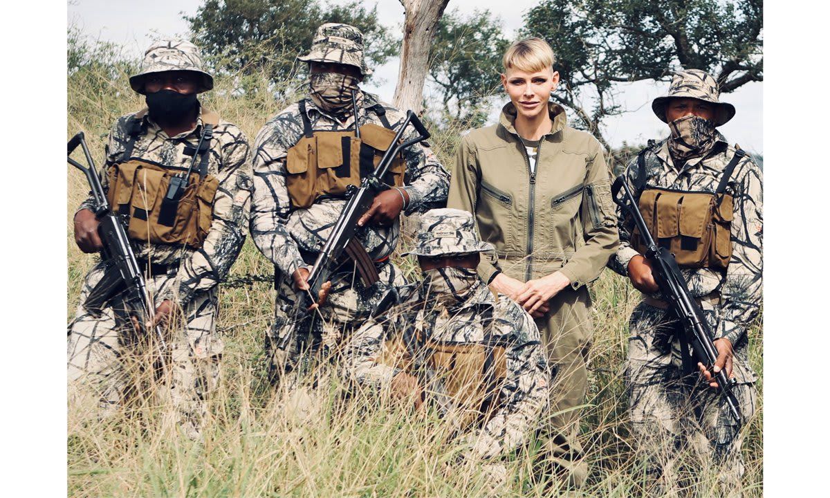 Princess Charlene of Monaco supported a South African anti poaching unit during her trip